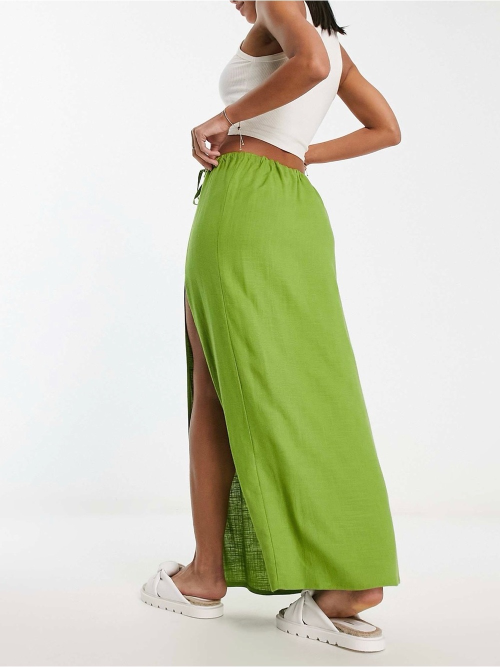 ASOS Linen Maxi Skirt - Picture 4 of 4